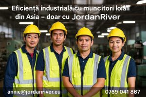 Eficiență industrială cu muncitori loiali din Asia – doar cu JordanRiver